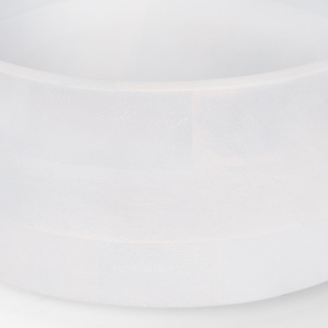 Kadara White Washed Solid Wood Decorative Bowl Decor Mercana