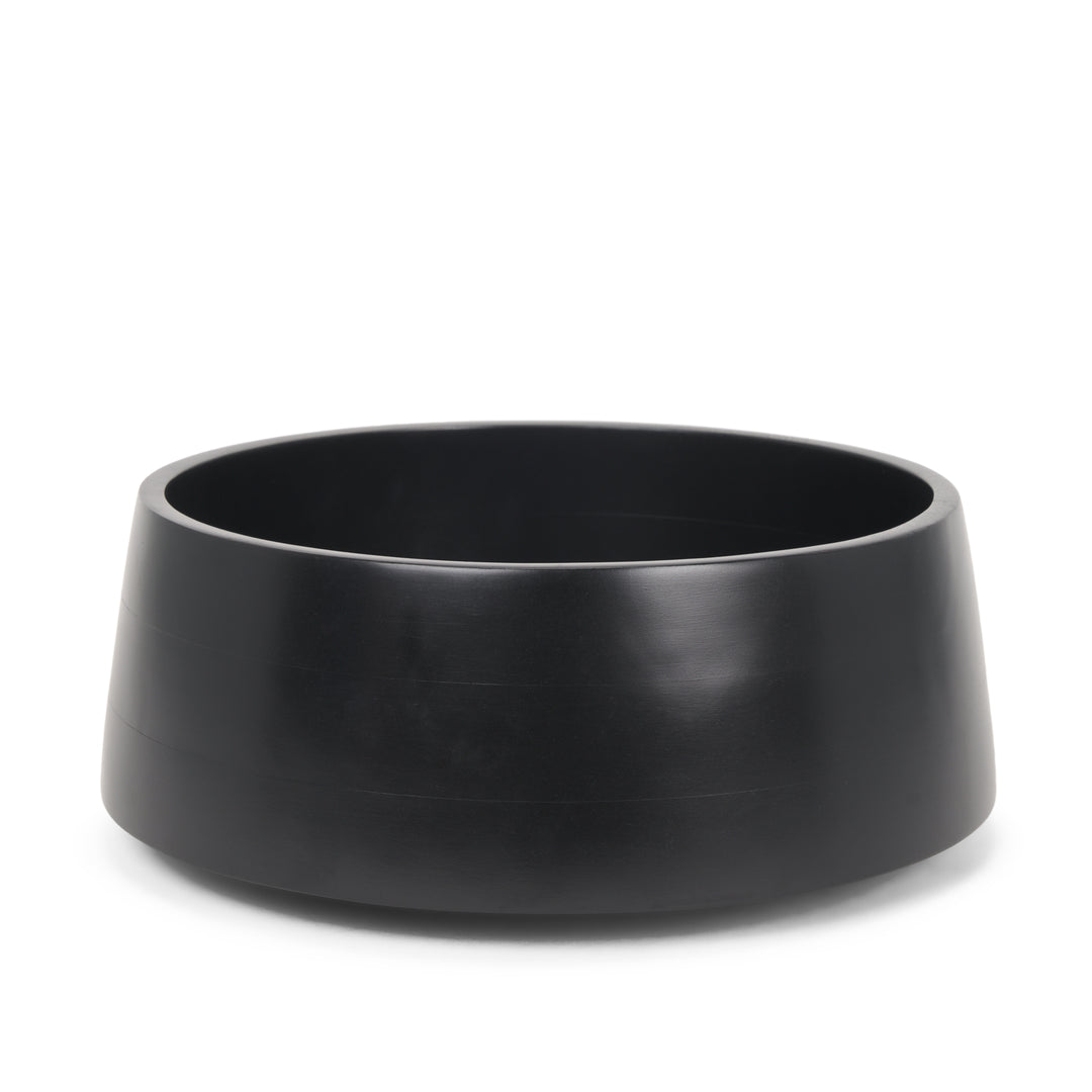 Kadara Black Solid Wood Decorative Bowl Decor Mercana