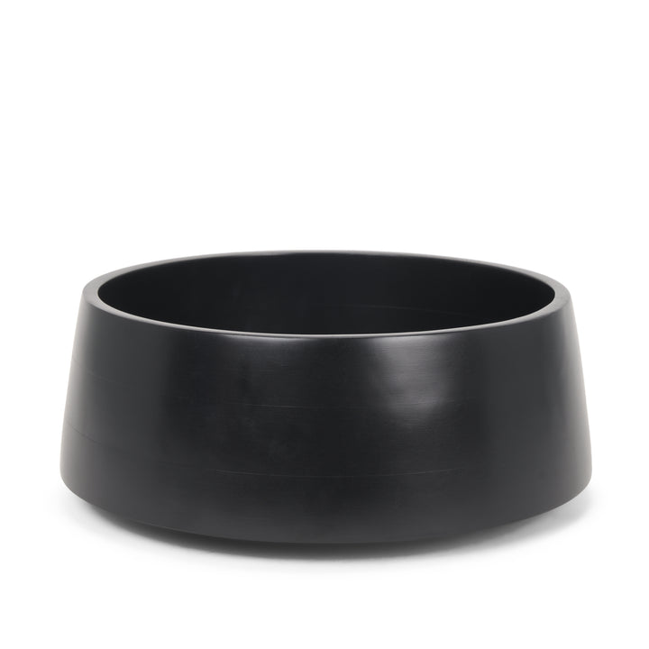 Kadara Black Solid Wood Decorative Bowl Decor Mercana