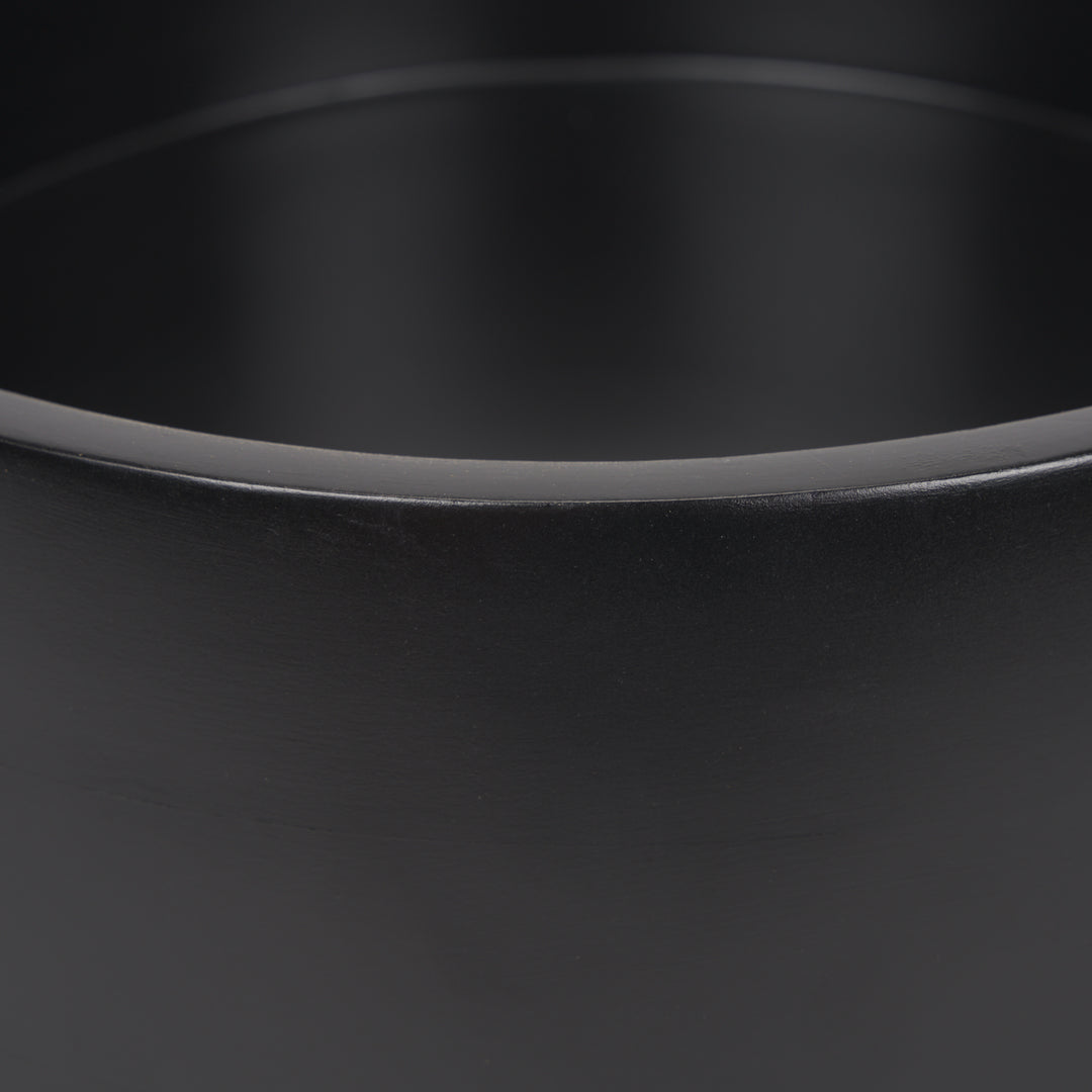 Kadara Black Solid Wood Decorative Bowl Decor Mercana