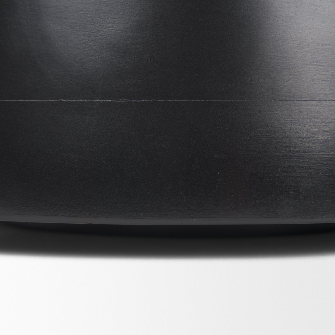 Kadara Black Solid Wood Decorative Bowl Decor Mercana