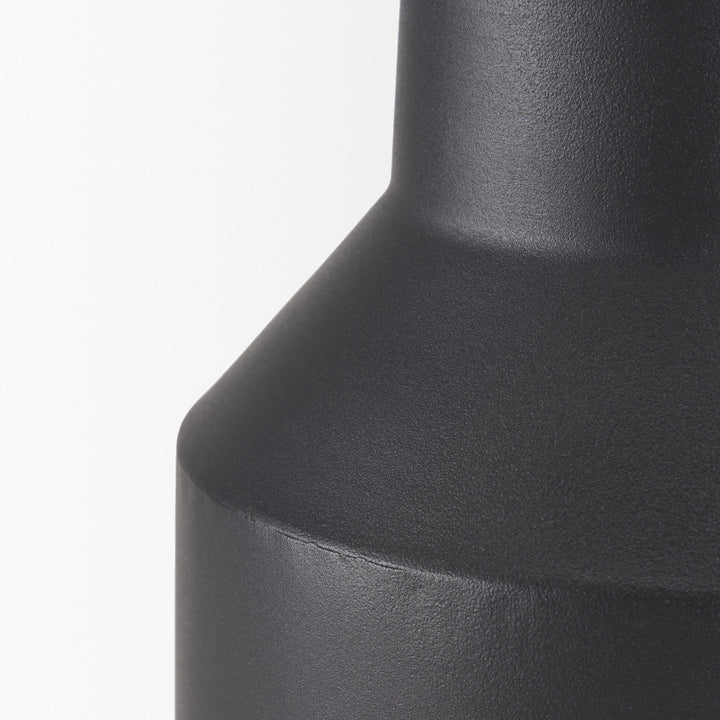 Tosca Small Matte Black Metal Vase Decor Mercana