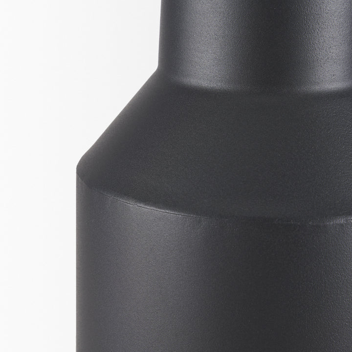 Tosca Tall Matte Black Metal Vase Decor Mercana