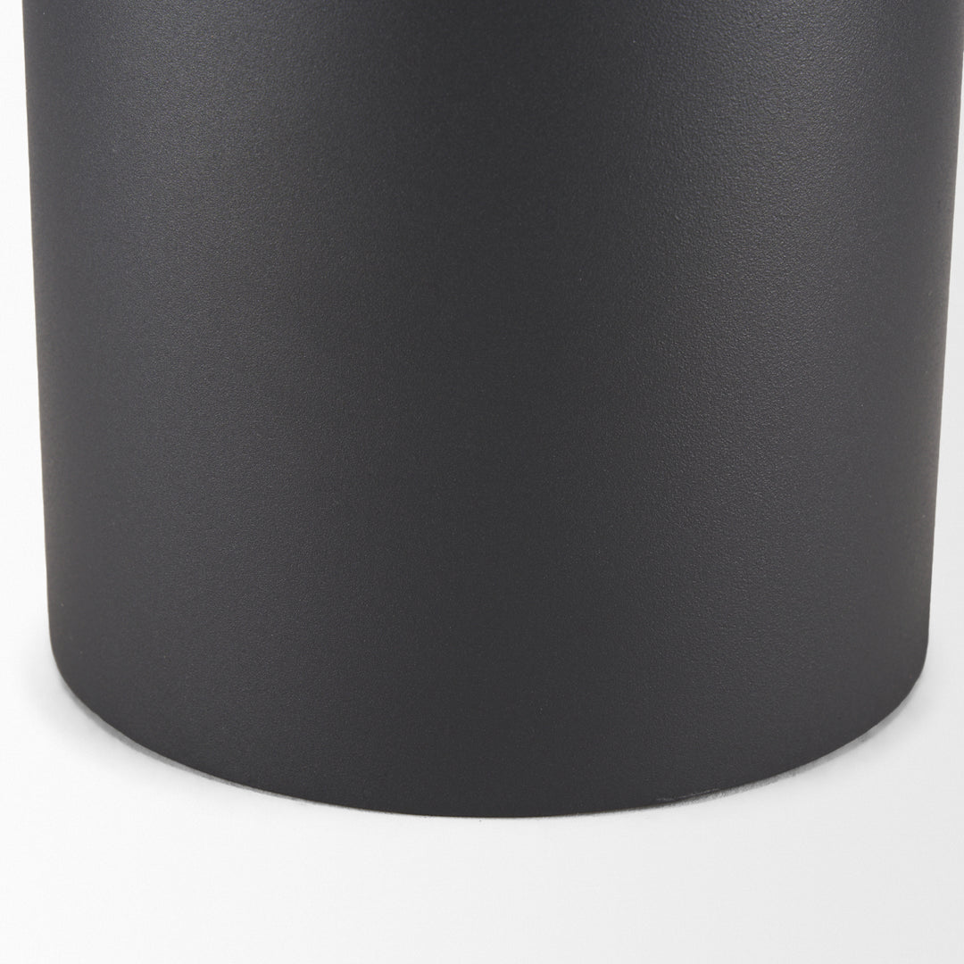 Tosca Tall Matte Black Metal Vase Decor Mercana
