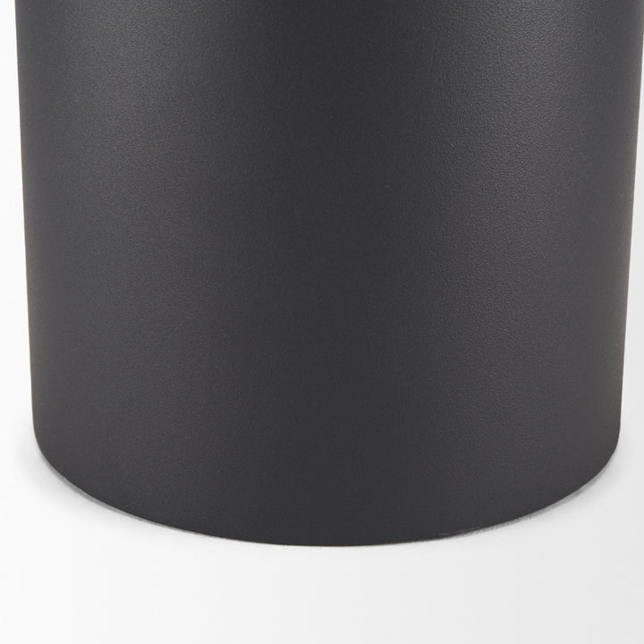 Tosca Tall Matte Black Metal Vase Decor Mercana