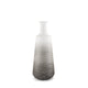 Toru Medium White w/ Grey Ombre Metal Vase Decor Mercana #medium