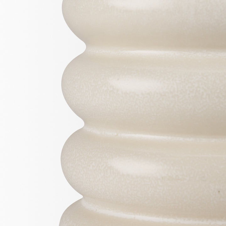 Twyla Tall Cream Glazed Ring Pot Decor Mercana