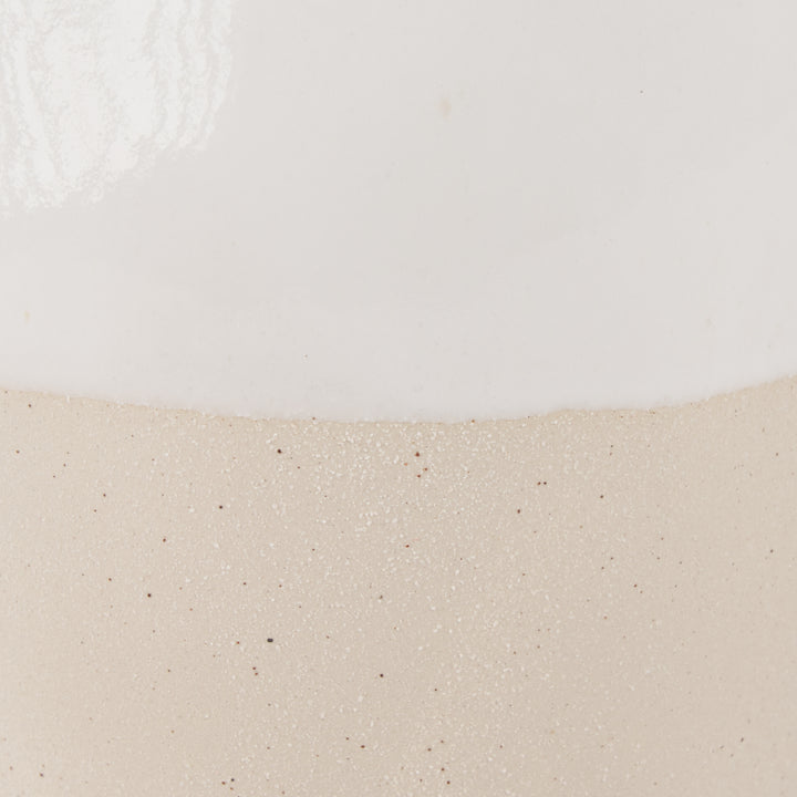 Valora Black Speckled Cream w/ Light Beige Ceramic Jug Decor Mercana