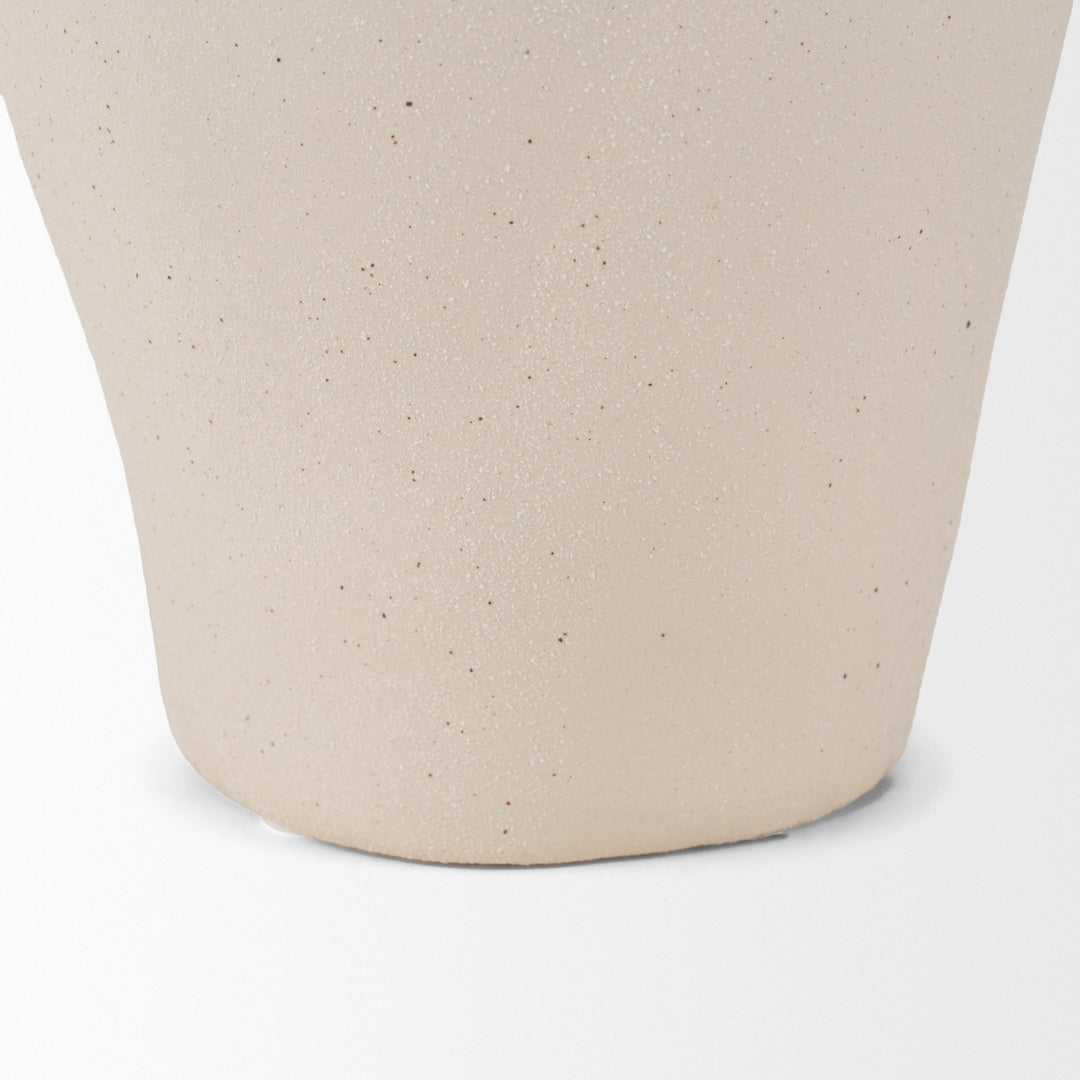 Valora Black Speckled Cream w/ Light Beige Ceramic Jug Decor Mercana