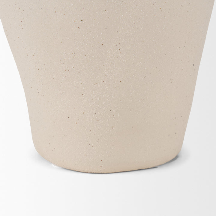 Valora Black Speckled Cream w/ Light Beige Ceramic Jug Decor Mercana