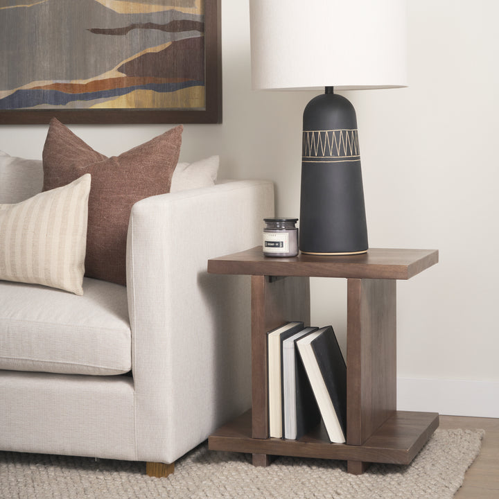 Nohr Medium Brown Wood Accent Table Dining Room Mercana