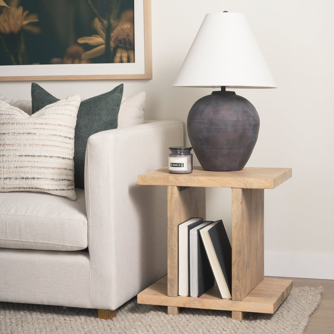 Nohr Light Brown Accent Table Dining Room Mercana