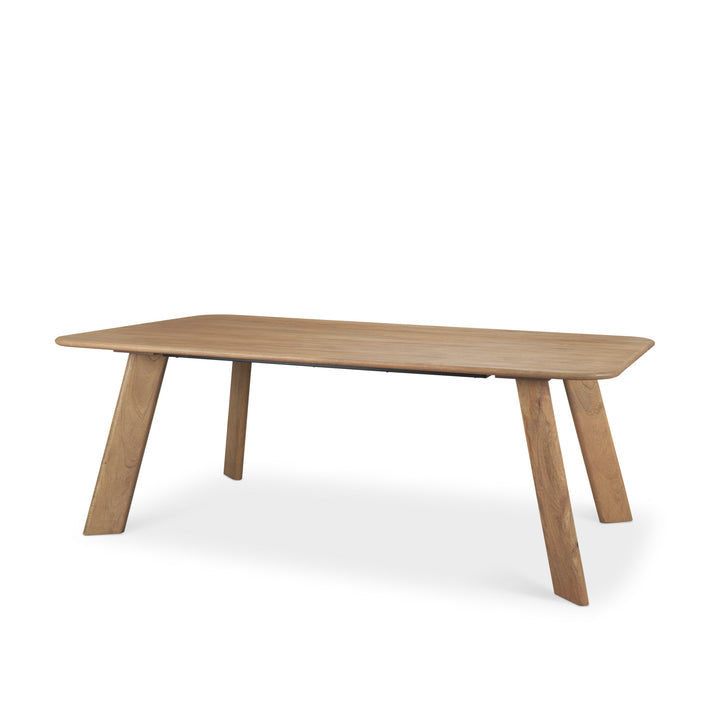 Welborn 84" Light Brown Wood Rectangular Dining Table Dining Room Mercana