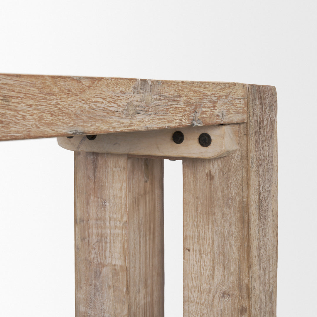 McArthur Whitewash Reclaimed Wood Console Table Dining Room Mercana