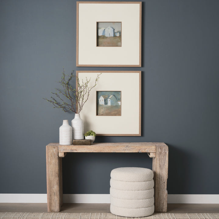 McArthur Whitewash Reclaimed Wood Console Table Dining Room Mercana