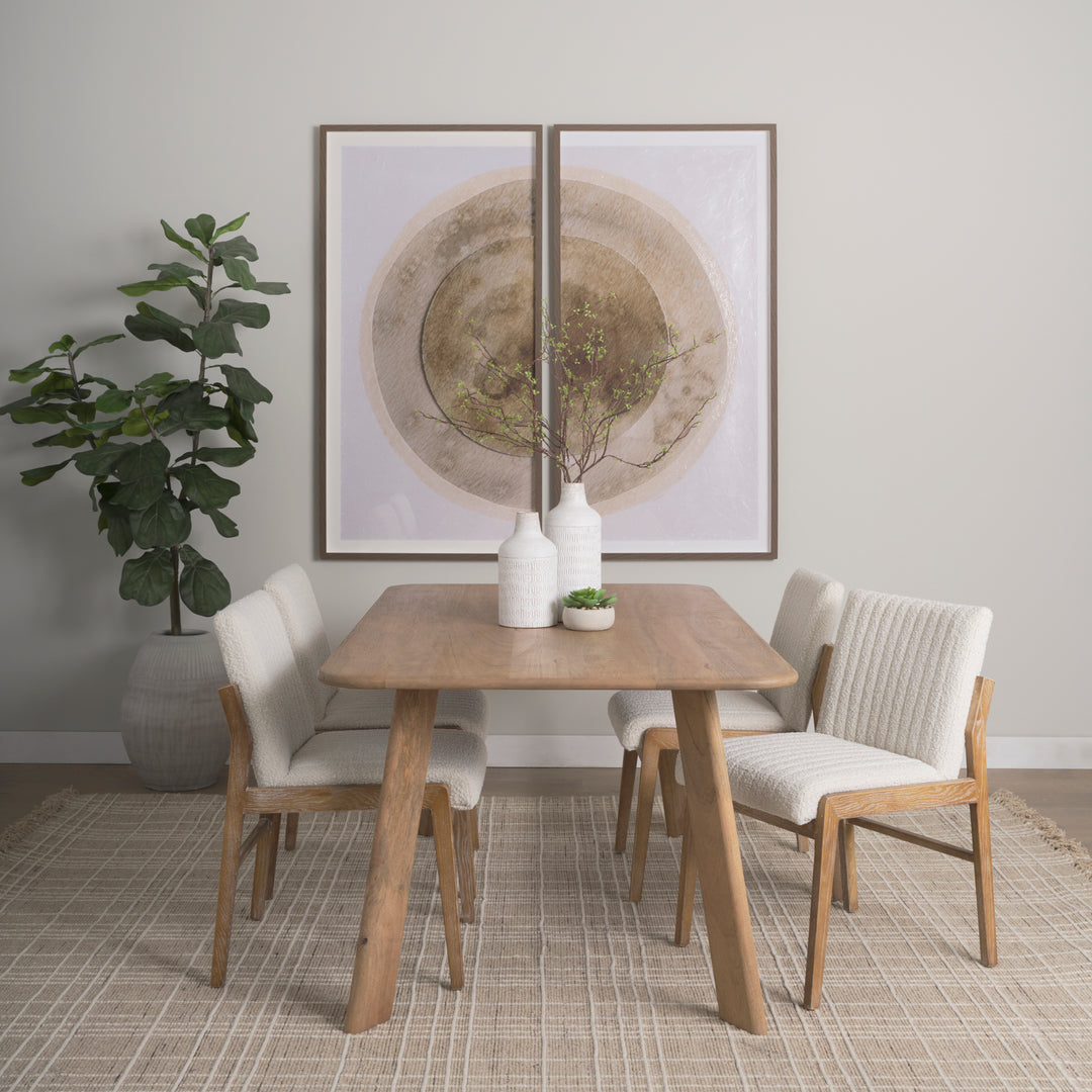 Welborn 72" Light Brown Wood Rectangular Dining Table Dining Room Mercana