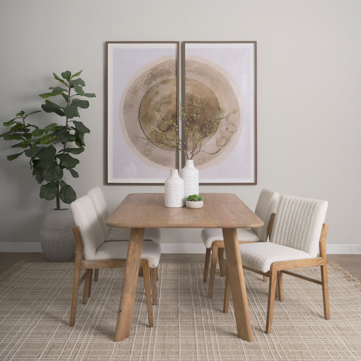 Welborn 72" Light Brown Wood Rectangular Dining Table Dining Room Mercana