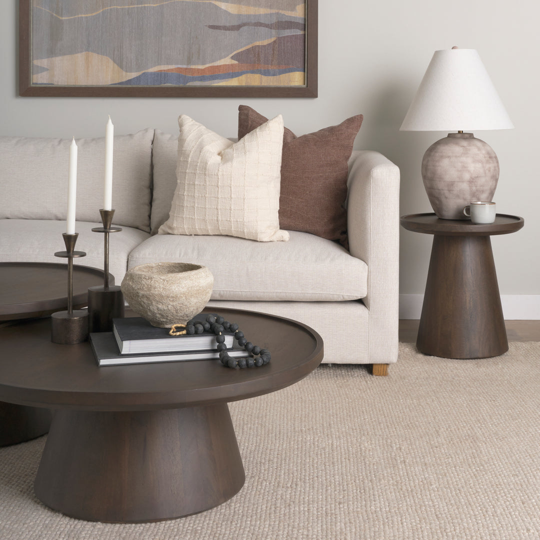 Marvin Taupe Ceramic Table Lamp Decor Mercana