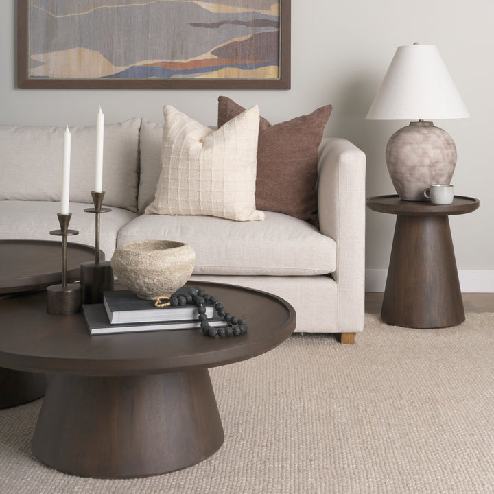 Marvin Taupe Ceramic Table Lamp Decor Mercana