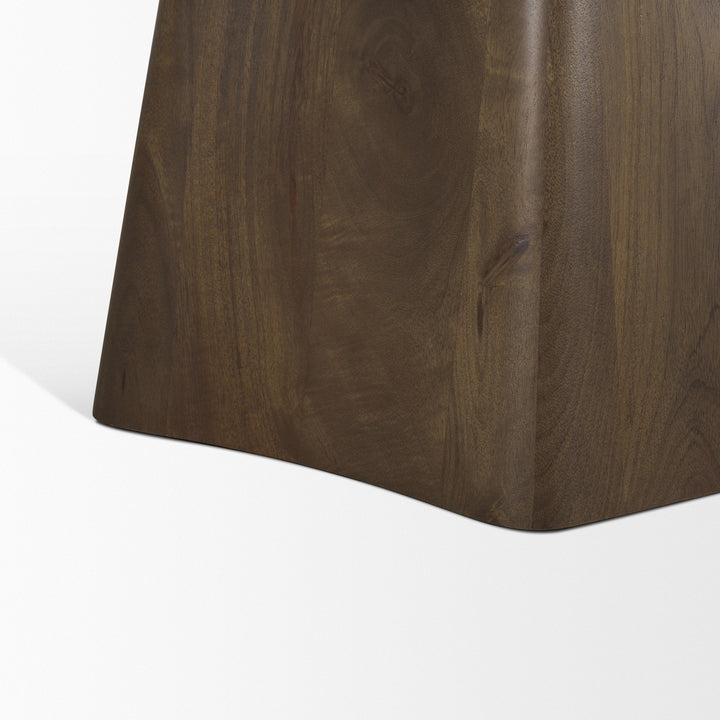 Jovani 48" Solid Dark Brown Mango Wood Round Dining Table Dining Room Mercana