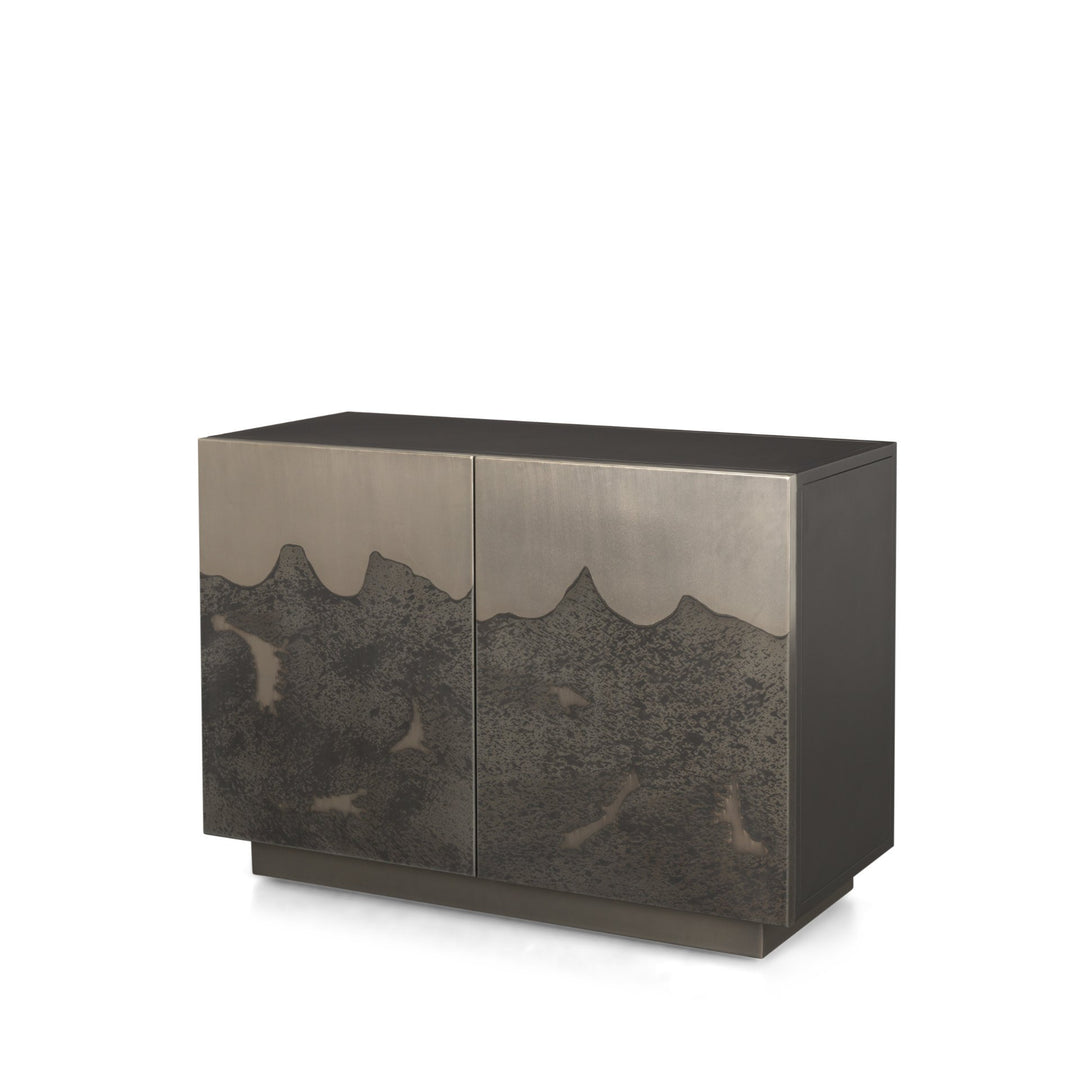 Roxdale Acid Washed Iron Metal Accent Cabinet Decor Mercana