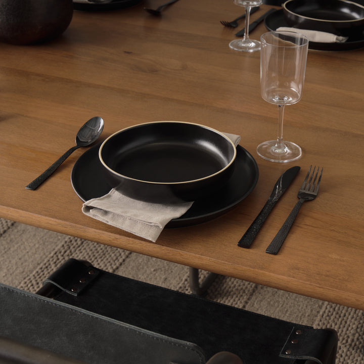Jonan Brown Solid Mango Wood Rectangular Dining Table Dining Room Mercana