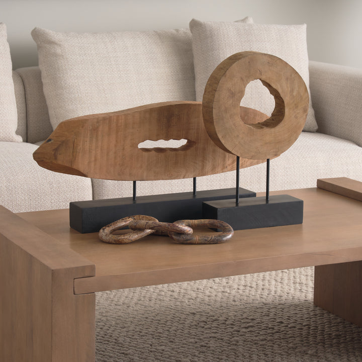 Wesson Light Brown Wood Rectangular Coffee Table Living Room Mercana