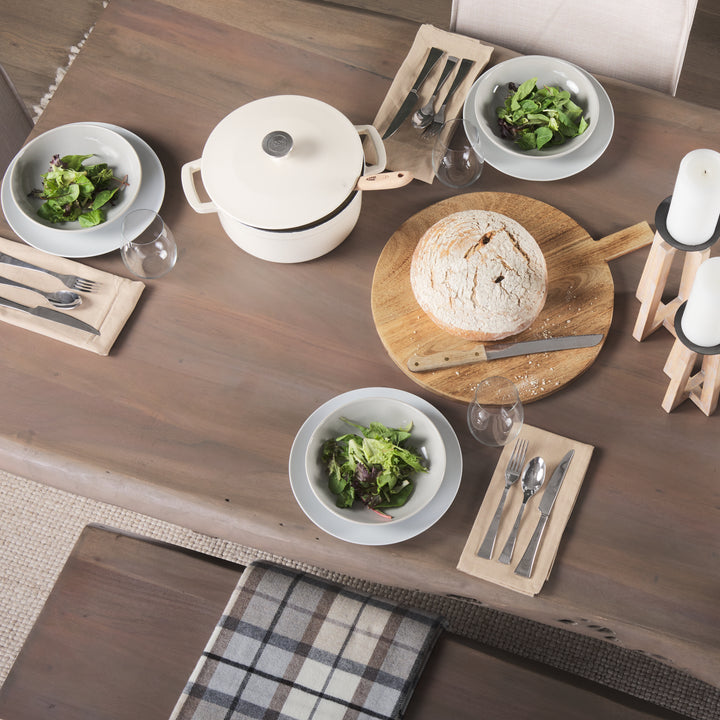 Konstantin 94.0 x 40.0 x 30.0 Medium Brown Wood W/ Live Edge Rectangular Dining Table Dining Room Mercana