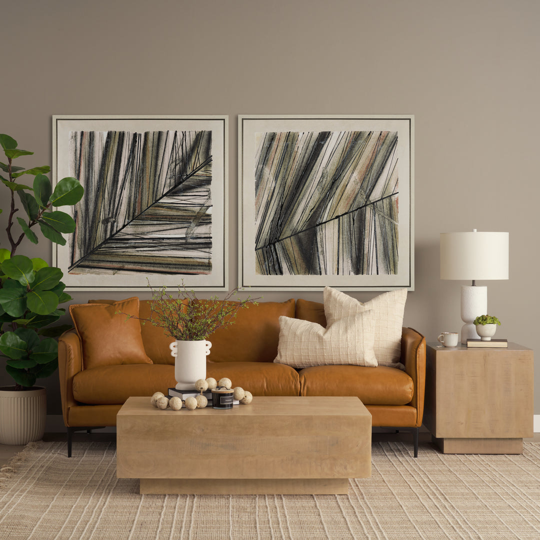 Hayden Light Brown Wood Rectangular Coffee Table Living Room Mercana