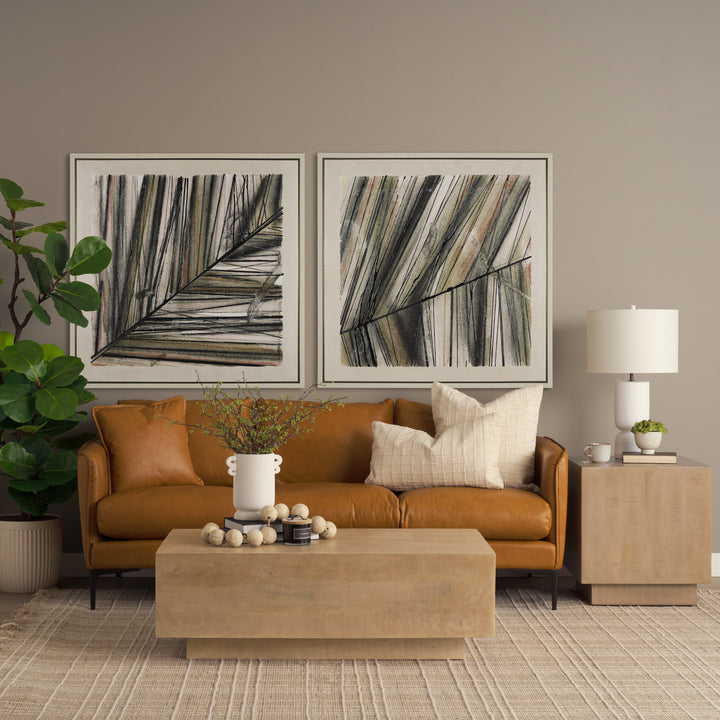 Hayden Light Brown Wood Rectangular Coffee Table Living Room Mercana