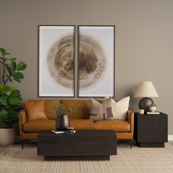 Hayden Dark Brown Wood Rectangular Coffee Table Living Room Mercana