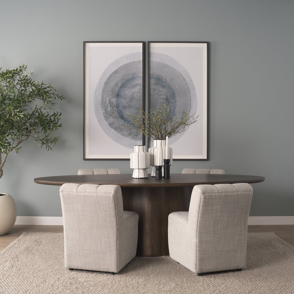 Wilkins Gray Performance Fabric Upholstered Dining Chair Dining Room Mercana
