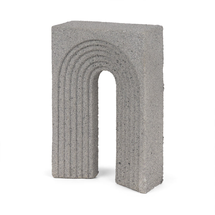 Kacia Resin Textured Concrete Gray Decorative Object Decor Mercana