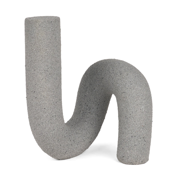 Kailyn Resin Textured Concrete Gray Decorative Object Decor Mercana