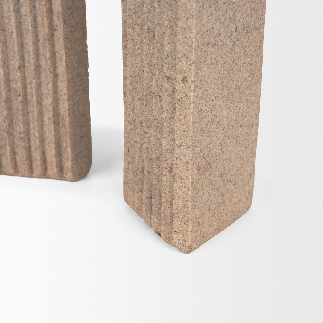 Kacia Resin Textured SandStone Decorative Object Decor Mercana