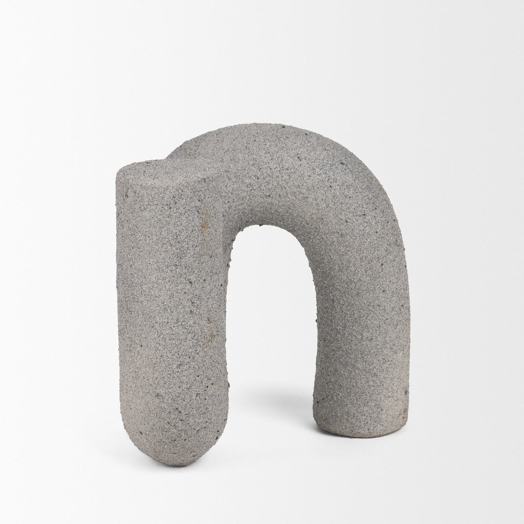 Kailas Resin Textured Concrete Gray Decorative Object Decor Mercana