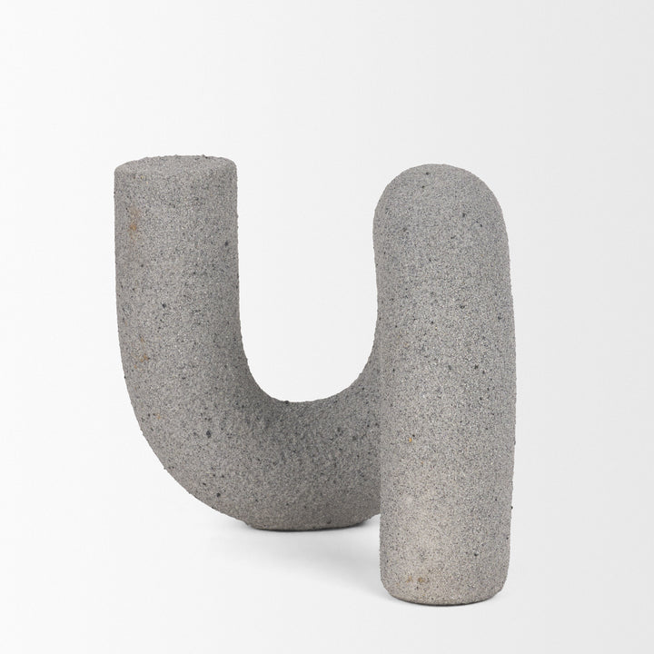 Kailas Resin Textured Concrete Gray Decorative Object Decor Mercana