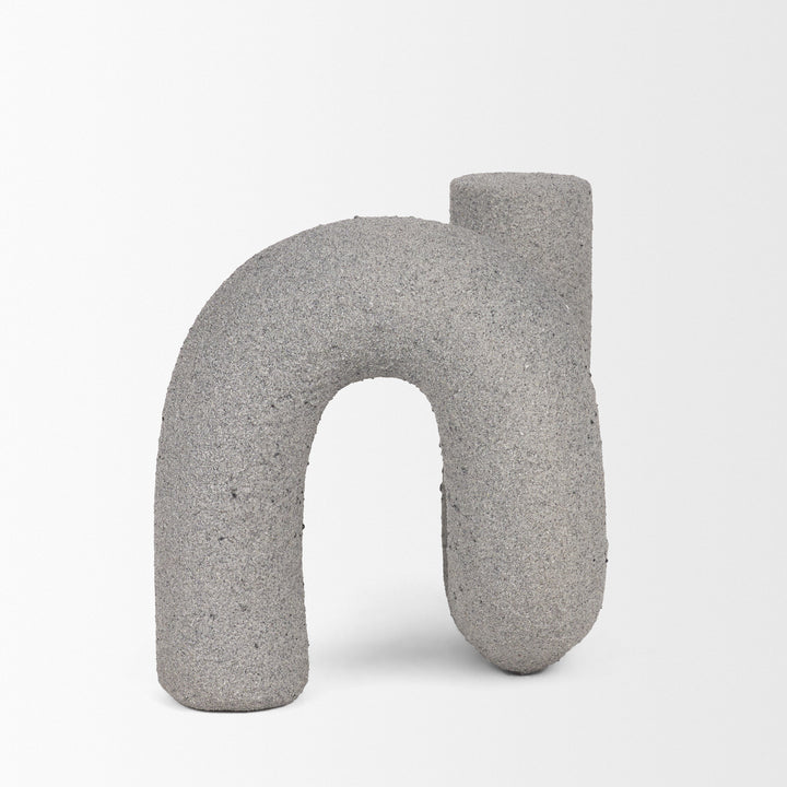 Kailas Resin Textured Concrete Gray Decorative Object Decor Mercana