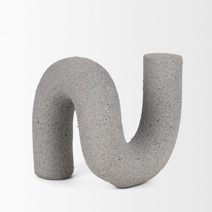 Kailas Resin Textured Concrete Gray Decorative Object Decor Mercana