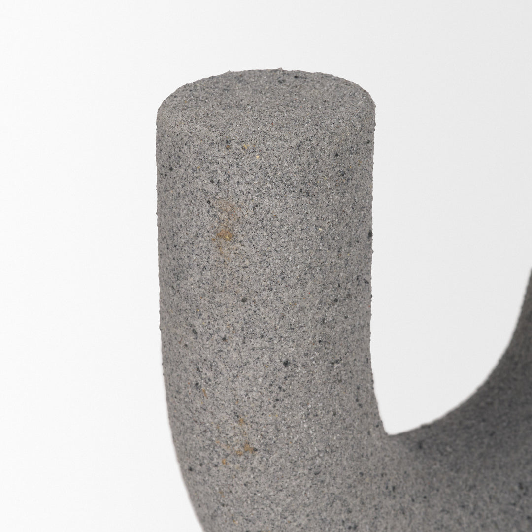 Kailas Resin Textured Concrete Gray Decorative Object Decor Mercana
