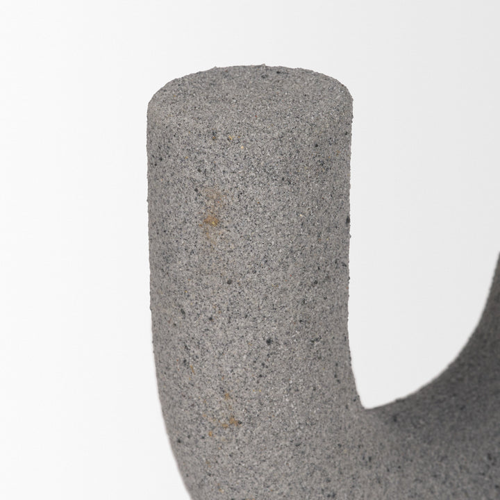 Kailas Resin Textured Concrete Gray Decorative Object Decor Mercana