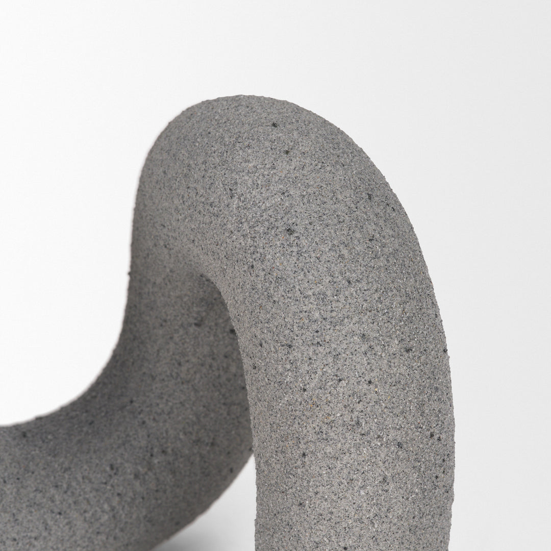 Kailas Resin Textured Concrete Gray Decorative Object Decor Mercana