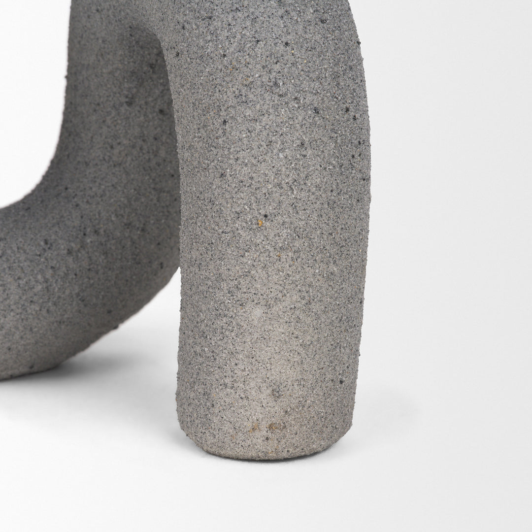 Kailas Resin Textured Concrete Gray Decorative Object Decor Mercana