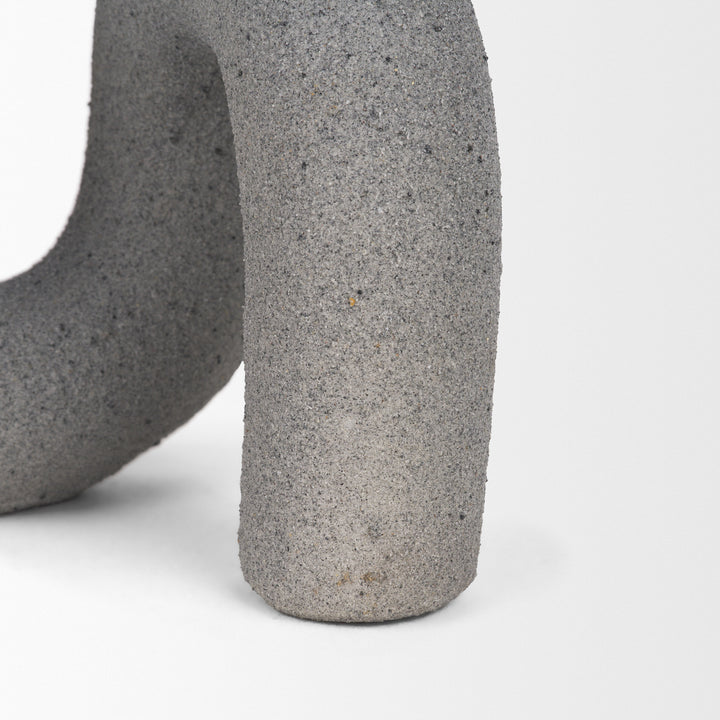 Kailas Resin Textured Concrete Gray Decorative Object Decor Mercana