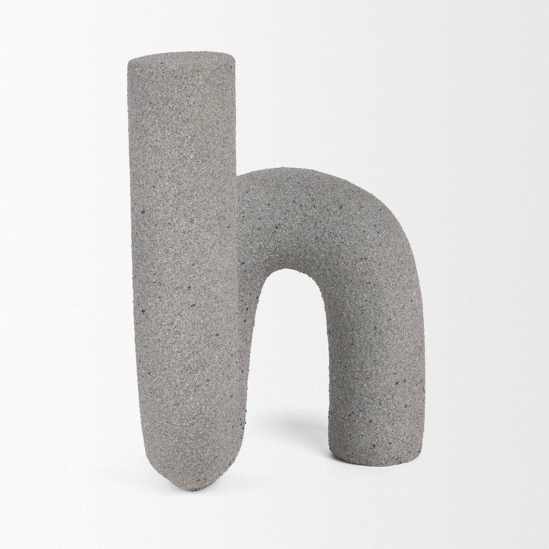 Kailyn Resin Textured Concrete Gray Decorative Object Decor Mercana