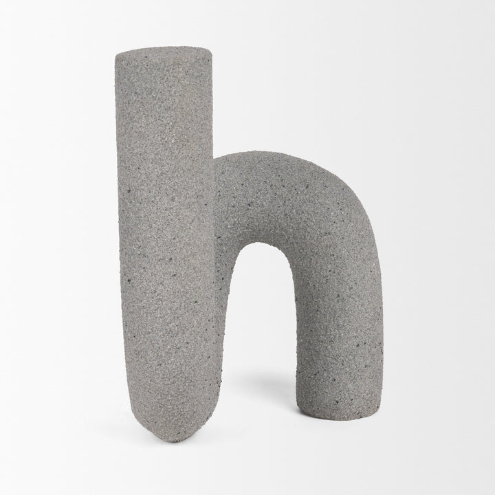 Kailyn Resin Textured Concrete Gray Decorative Object Decor Mercana