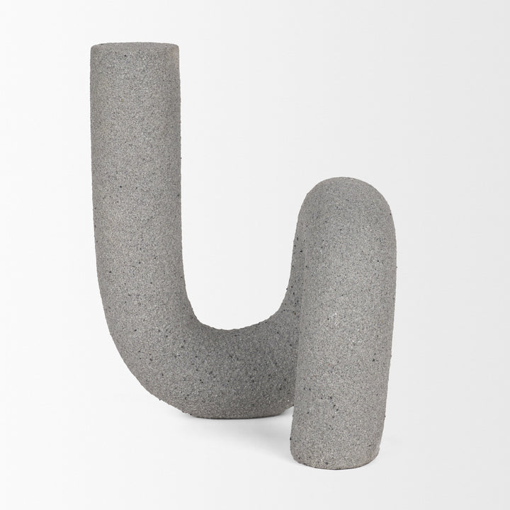 Kailyn Resin Textured Concrete Gray Decorative Object Decor Mercana