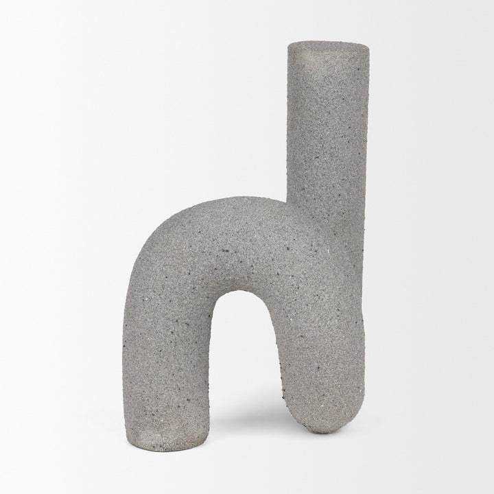 Kailyn Resin Textured Concrete Gray Decorative Object Decor Mercana