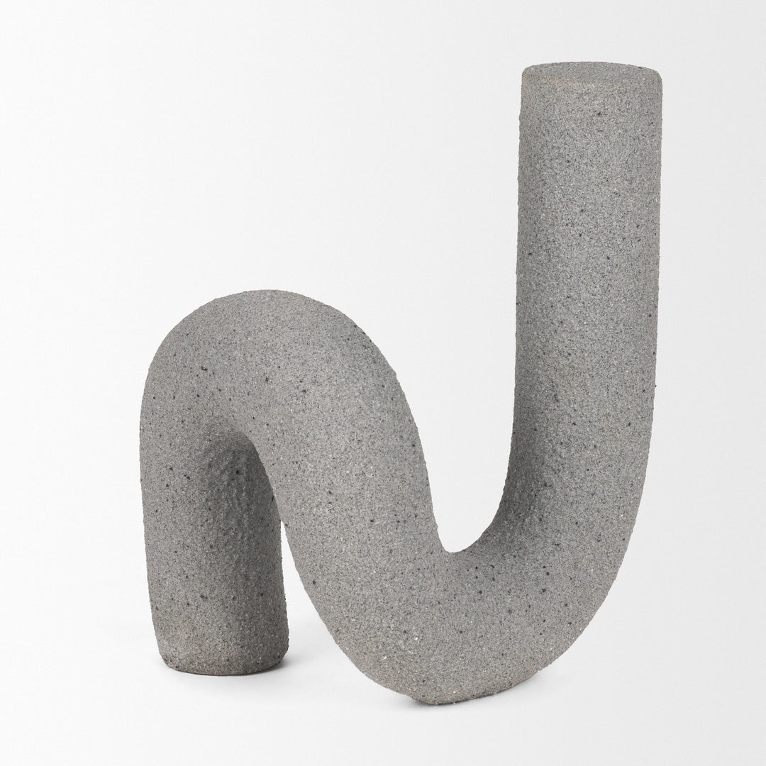 Kailyn Resin Textured Concrete Gray Decorative Object Decor Mercana