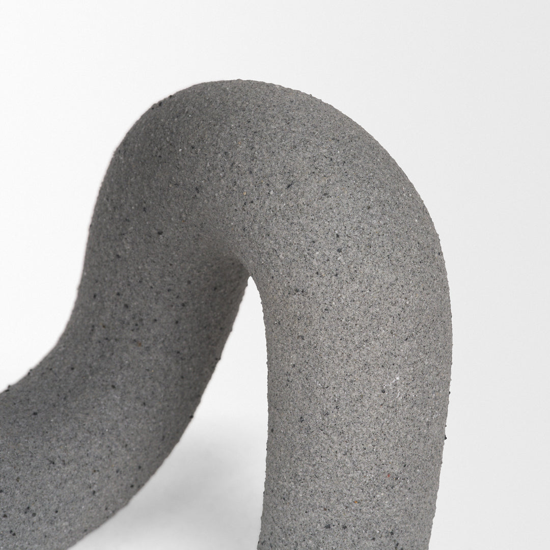 Kailyn Resin Textured Concrete Gray Decorative Object Decor Mercana